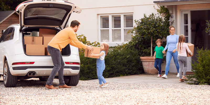 Family of 5 moving into new home